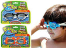 Dive Fun Kids Goggles for Swimming Sea Animals Styles Assorted Bulk (2 Pack) 1172-2s