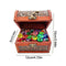 Diving Gems Pool Toys Set- Kid's Gems Toy with Pirate Treasure Box- Dive Gem Pool Toys Gem Box Contain 45 Colorful Gem Summer Underwater Swimming Toy Set