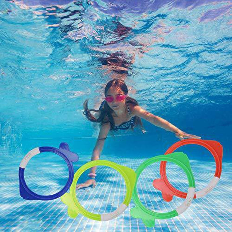 Diving Ring Kid Swimming Pool Underwater Children Dive Ring Diving Fish for Summer Beach Water Play Toy