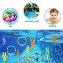 Diving Toys, Swimming Pool Diving Toys for Kids, 37pcs Toys for Pool, Toddler Pool Toys for Kids 3-10: Pool Rings, Dive Sticks, Shark Torpedo Pool Toy, Pool Gems Gift for Boys and Girls Kids Pool Toys