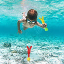 Diving Training Toys - Underwater Swimming Summer Diving Toys,Diving Ball Streamers Easy to Grasp, Eye-Catching Colors , Funny Water Game Tools for Kids Boys Girls Learning