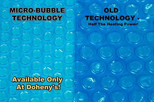 Doheny's Clear-Tek Micro-Bubble Solar Covers for In-Ground Swimming Pools | Increase Your Pools Solar Energy Absorption by Up to 25% (16' x 34', 3200 Ultimate Series Clear)