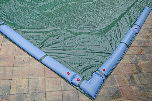 Doheny's Commercial-Grade Water Tubes/Bags for In-Ground Pools | Up to 24-Ga. Super-Duty UV-Protected Vinyl Material (10' Heavy Duty 20-Ga. Single Chamber - 12 Pack, Blue)