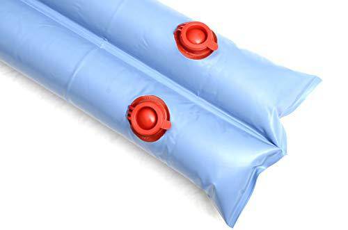 Doheny's Commercial-Grade Water Tubes/Bags for In-Ground Pools | Up to 24-Ga. Super-Duty UV-Protected Vinyl Material (8' Heavy Duty 20-Ga. Double Chamber - 12 Pack, Blue)