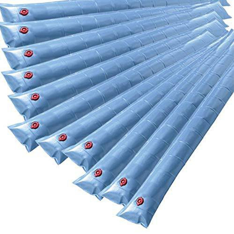 Doheny's Commercial-Grade Water Tubes/Bags for In-Ground Pools | Up to 24-Ga. Super-Duty UV-Protected Vinyl Material (8' Heavy Duty 20-Ga. Single Chamber - 6 Pack, Blue)