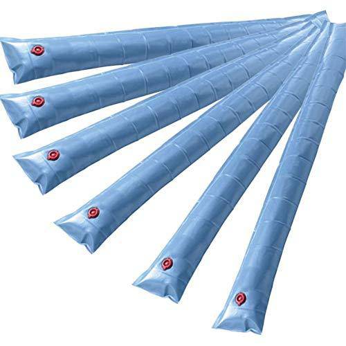 Doheny's Commercial-Grade Water Tubes/Bags for In-Ground Pools | Up to 24-Ga. Super-Duty UV-Protected Vinyl Material (8' Heavy Duty 20-Ga. Single Chamber - Each, Blue)
