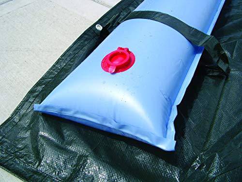 Doheny's Commercial-Grade Water Tubes/Bags for In-Ground Pools | Up to 24-Ga. Super-Duty UV-Protected Vinyl Material (8' Std. Duty 14-Ga. Single Chamber - 12 Pack, Blue)