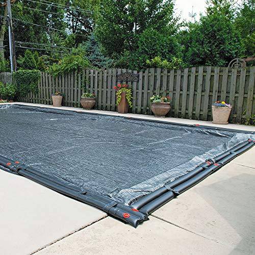 Doheny's Commercial-Grade Water Tubes/Bags for In-Ground Pools | Up to 24-Ga. Super-Duty UV-Protected Vinyl Material (8' Super Duty 24-Ga. Double Chamber - 12 Pack, Black)