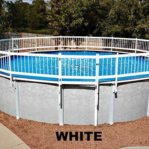 Doheny's Protect-A-Pool Fence for Above Ground Pools | Provides A New Level of Security to Above Ground Pool Safety! | Fits Most Pools - Regardless of Shape (Base Kit A - 8 Sections, White)