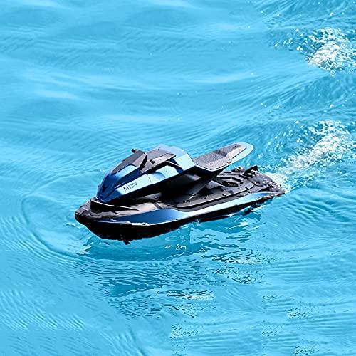 DONGKUI 1:14 Scale Remote Control Boat Anti-Collision RC Ship High-Speed Racing Boats for Pool/Lake/Pond/Outdoor Summer Water Speed Ferry Toys Birthday Surprise Gifts for Kids and Adults