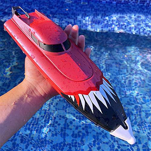 DONGKUI Anti-Collision Racing Boats Capsize Reset RC Ship Remote Control Boat for Pool/Lake/Pond/Outdoor Summer Water Speed Ferry Toys Birthday Surprise Gift for Kids and Adults