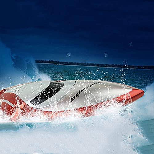 DONGKUI Double Waterproof Racing Boats RC Ship Remote Control Boat for Pool/Lake/Pond/Outdoor Summer Water Speed Ferry Toys A Birthday Surprise Gift for Kids and Adults