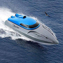 DONGKUI Dual-Motor Remote Control Boat High-Speed RC Ship Racing Boats 2.4GHz for Pool/Lake/Pond/Outdoor Summer Water Speed Ferry Toys A Birthday Surprise Gift for Kids