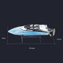 DONGKUI Four-Channel Remote Control Boat Low Battery Warning RC Ship Racing Boats for Pool/Lake/Pond/Outdoor Summer Water Speed Ferry Toys Birthday Surprise Gifts for Kids and Adults