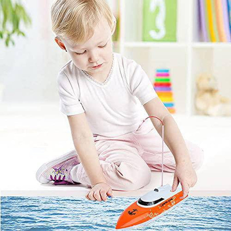 DONGKUI Four-Channel Remote Control Boat RC Ship High-Speed Racing Boats for Pool/Lake/Pond/Outdoor Summer Water Speed Ferry Toys Birthday Surprise Gifts for Kids and Adults