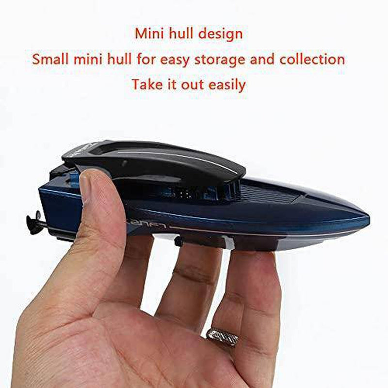 DONGKUI Mini RC Ship Remote Control Boat High-Speed Racing Boats for Pool/Lake/Pond/Outdoor Summer Water Speed Ferry Toys Birthday Surprise Gifts for Kids and Adults