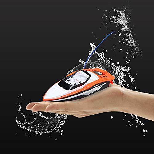 DONGKUI Remote Control Boat High Speed Racing Boats Mini RC Ship for Pool/Lake/Pond/Outdoor Summer Water Speed Ferry Toys Birthday Surprise Gifts for Kids and Adults