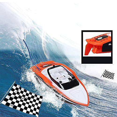 DONGKUI Remote Control Boat High Speed Racing Boats Mini RC Ship for Pool/Lake/Pond/Outdoor Summer Water Speed Ferry Toys Birthday Surprise Gifts for Kids and Adults