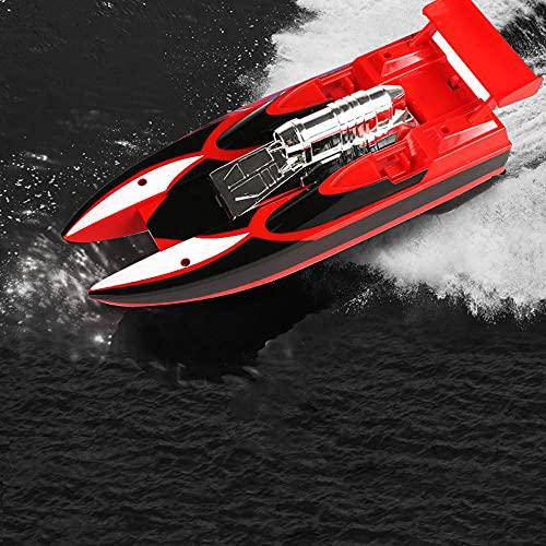 DONGKUI Wireless Racing Boats Water Cooling Device RC Ship Remote Control Boat for Pool/Lake/Pond/Outdoor Summer Water Speed Ferry Toys Birthday Surprise Gift for Kids and Adults