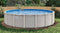Doughboy Pools Pool 30 Ft Round x 54 Inch H Silver Sands Above Ground Galvanized Steel Baked Enamel - GLI Overlap Solid Blue Liner - Wide Mouth Wall Skimmer Kit - 40 Year Warranty
