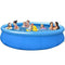 DPPAN 12ft x 30 in Inflatable Swimming Pool, Above Ground Pool with Pump Outdoor Backyard Top Ring Blow Up Pools, Easy Set Swimming Pool for Backyard Garden Patio,Blue