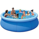 DPPAN Inflatable Swimming Pool, Above Ground Pool with Pump Outdoor Backyard, Swimming Pool & Outdoor Water Toys, for Backyard, Adults, Kids, Outdoor,Garden Lawn,Blue_12ftx30in