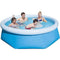 DPPAN Inflatable Swimming Pools for Kids and Adults Above Ground, 12ft x 30in Round Swimming Pools with Air Pump, Portable, for Backyard Garden Patio,Blue