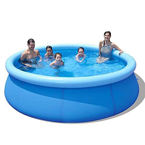 DPPAN Round Swimming Pools, 12ft x 30 in Inflatable Swimming Pools for Kids and Adults Above Ground Easy Set Swimming Pool, for Backyard Garden Patio,Blue