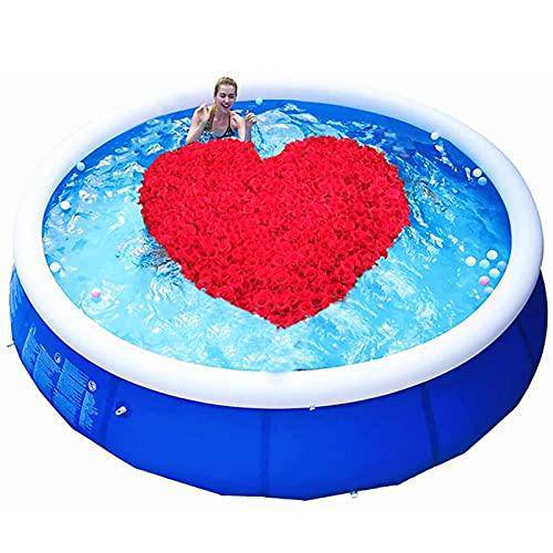 DPPAN Swimming Pool & Outdoor Water Toys, 12ft x 30 in Family Inflatable Swimming Pool, Above Ground Pool with Pump, Portable, for Backyard, Adults, Kids, Garden Lawn,Blue