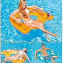 DSFV Swimming Pool Floating Hammock, Inflatable Floating Raft, Summer Swimming Pool Inflation Floating Bed Float Pool Lounge Floating Chair Float Recliner Water Toy