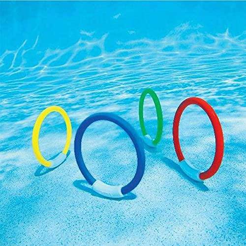 dTrend 4 Pcs / Set of Swimming Diving Ring . Pool Ring for Children's Toys for Underwater Swimming Sinking Ring