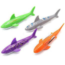 dTrend 4Pcs Summer Diving Toy Set Kids Ocean Shark Throwing Toys Fun Swimming Pool Diving Game Toys for Children