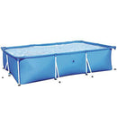 DXIUMZHP 30020166cm Frame Swimming Pool, 3300L with Pool Ground Cloth, Cover, Rectangular Paddling Pool, Suitable for 3-5 People to Play (Color : Blue, Size : 9.84 FT)