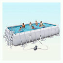 DXIUMZHP Above Ground Pool Frame Pool Household Bracket Swimming Pool, 22FT, Adult Outdoor Paddling Pool in Summer, Suitable for 8-10 People (Color : Gris, Size : 22ft)