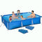 DXIUMZHP Frame Pool 9.84FT, Ground Frame Swimming Pool, Courtyard Garden Folding Paddling Pool, with Ground Cloth, Cover Cloth, Suitable for 3-5 People (Color : Blue, Size : 9.84 ft)