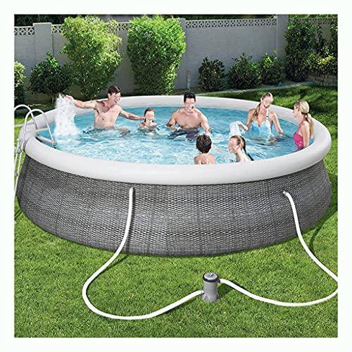 DXIUMZHP Round Above Ground Pool Large Inflatable Swimming Pool, 15FT,