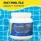 E-Z Patch 4 Fast Set Underwater or Above Water Pool Tile Grout Repair Kit - White Grout Matches Original Sanded Pool Tile Grout, Formulated For Fast Grout Repair - 3 Pounds