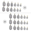 East buy - Fishing Sinker - 12pcs/18pcs Eco-Friendly Fishing Sinker Iron Weight Fish Casting Tool Set with Box(12PCS)