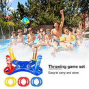 Enjovdery Swimming Pool Throwing Game, Inflatable Cross Ring Toss Water Toy for Kids and Adults, Cross-Ring Throw Pool Game, Ideal Pool Game for Party