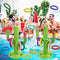 EOPER 2 Pieces Inflatable Cactus 16 Pieces Ring Toss Game Target Toss Floating Swimming Ring Toss Toys, Beach Party Supplies Water Base Swimming Pool Game Float Party Water Fun Toys for Kids Adults