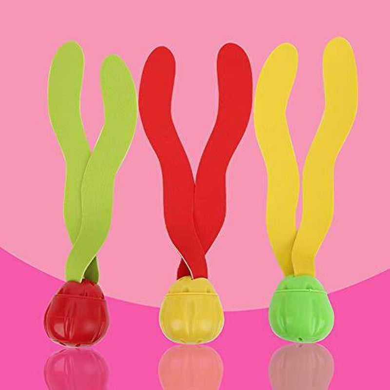 Faceuer Diving Seaweed Toy, Diving Pool Toys Diving Toy Set Colorful Plastic for Practice Diving for Children