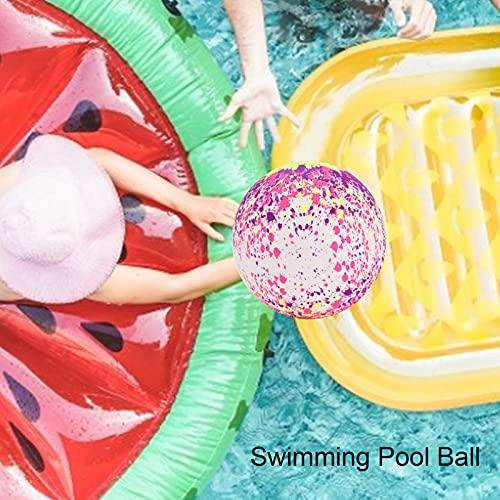 Faceuer Swimming Pool Ball, PVC 9inch Swimming Pool Toys Ball Colorful for Boys Girls for Underwater Game Ball for Children for Swimming Pool Toys