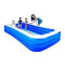 Family Inflatable Swimming Lounge Pool Extra Large Inflatable Swimming Pool Adult Outdoor Air Cushion Game Center Summer Water Party Paradise Blue Size Is 428x210x60 Cm for Toddlers, Kids & Adults Ove