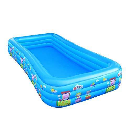 Family Inflatable Swimming Lounge Pool Family Swimming Pool Summer Interaction Water Party - PVC Smooth Edges Without Burrs, Backyard Portable Parent-child Interaction 168x73x24 Inch for Toddlers, Kid