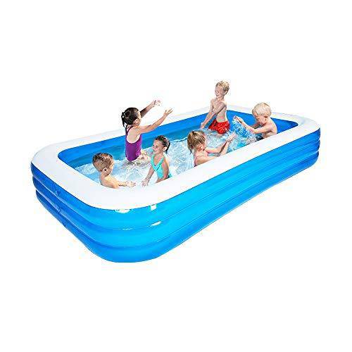 Family Inflatable Swimming Lounge Pool Household Foldable Bathtub to Increase Family Paddling Pool Indoor Thickened Children's Marine Ball Pool Air Swimming Pool for Toddlers, Kids & Adults Oversized