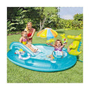 Family Inflatable Swimming Lounge Pool Inflatable Pool Slides for Kids Family Inflatable Swimming Pool Summer Water Party Thick Wear-resistant PVC Material Outdoor, Garden, Backyard for Toddlers, Kids