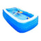 Family Inflatable Swimming Lounge Pool Inflatable Swimming Pool for Adult - Family Interaction Summer Pool Party - Big Space Parent-child Interaction 300x187x75 Cm for Toddlers, Kids & Adults Oversize