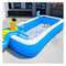 Family Inflatable Swimming Lounge Pool Inflatable Swimming Pool for Kids Slide, Family Big Space Parent-child Interaction Summer Gift - for Garden, Backyard (142x75x26 Inch) for Toddlers, Kids & Adult