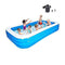 Family Inflatable Swimming Lounge Pool Large Swimming Pool For Kid With Electric Pump, Family Paddling Pool Indoor Thickened Children's Interaction Summer Pool Party for Toddlers, Kids & Adults Oversi