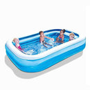 Family Inflatable Swimming Lounge Pool Outdoor Inflatable Oversized Collapsible Swimming Pool Air Swimming Pool Above Ground Swimming Pool Heaven Thickened Indoor Children's Bath Barrel for Toddlers,